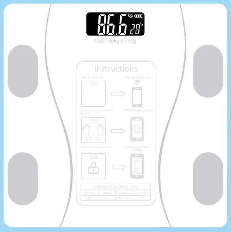 Body Fat Scale Smart Wireless Digital Bathroom Scale Bluetooth App