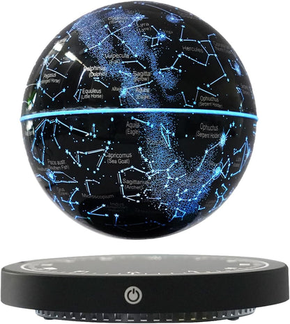 Experience the Magic of the Levitating Globe: A Stunning Magnetic Floating Night Light with LED Constellation Display - Perfect for Home, Office, or as a Unique Gift!