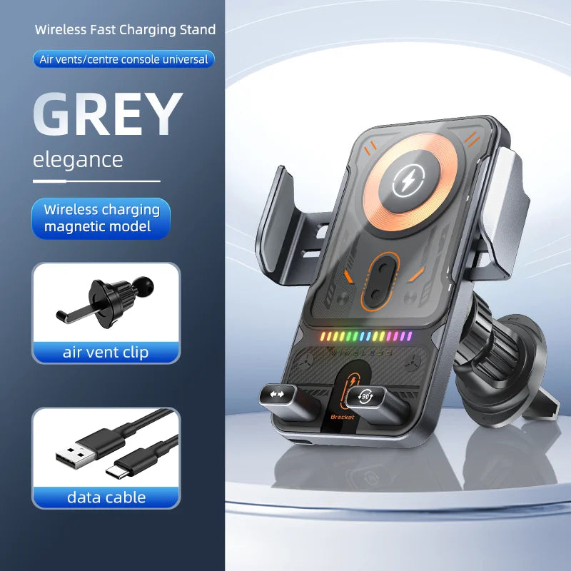 Car Magnetic Wireless Charger Dashboard Stand Fast Charging