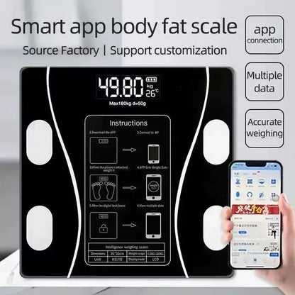Body Fat Scale Smart Wireless Digital Bathroom Scale Bluetooth App