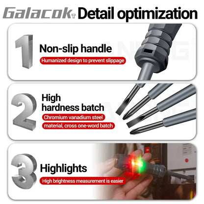 Multifunctional Electrician Test Screwdriver Non-Contact Voltage Tester