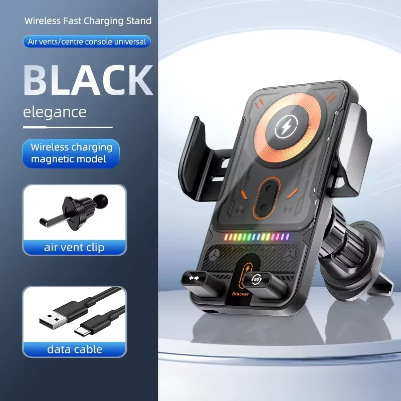 Car Magnetic Wireless Charger Dashboard Stand Fast Charging