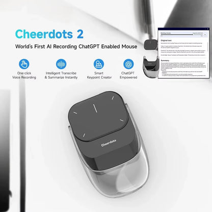 AI Smart Bluetooth Mouse Laser Pointer Voice Recording Business Mouse
